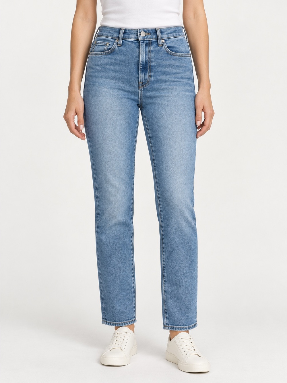 Good American Always Fits Good Legs Straight Jeans Indigo316 6–12